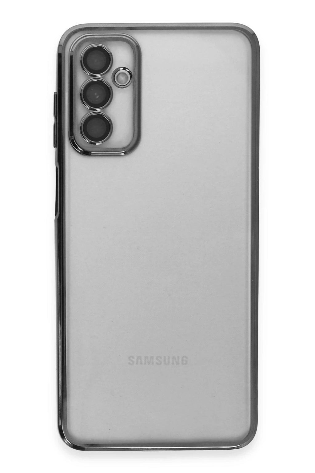 Mey İthalat® Samsung Galaxy M23 Kılıf Lensli Silikon - Siyah