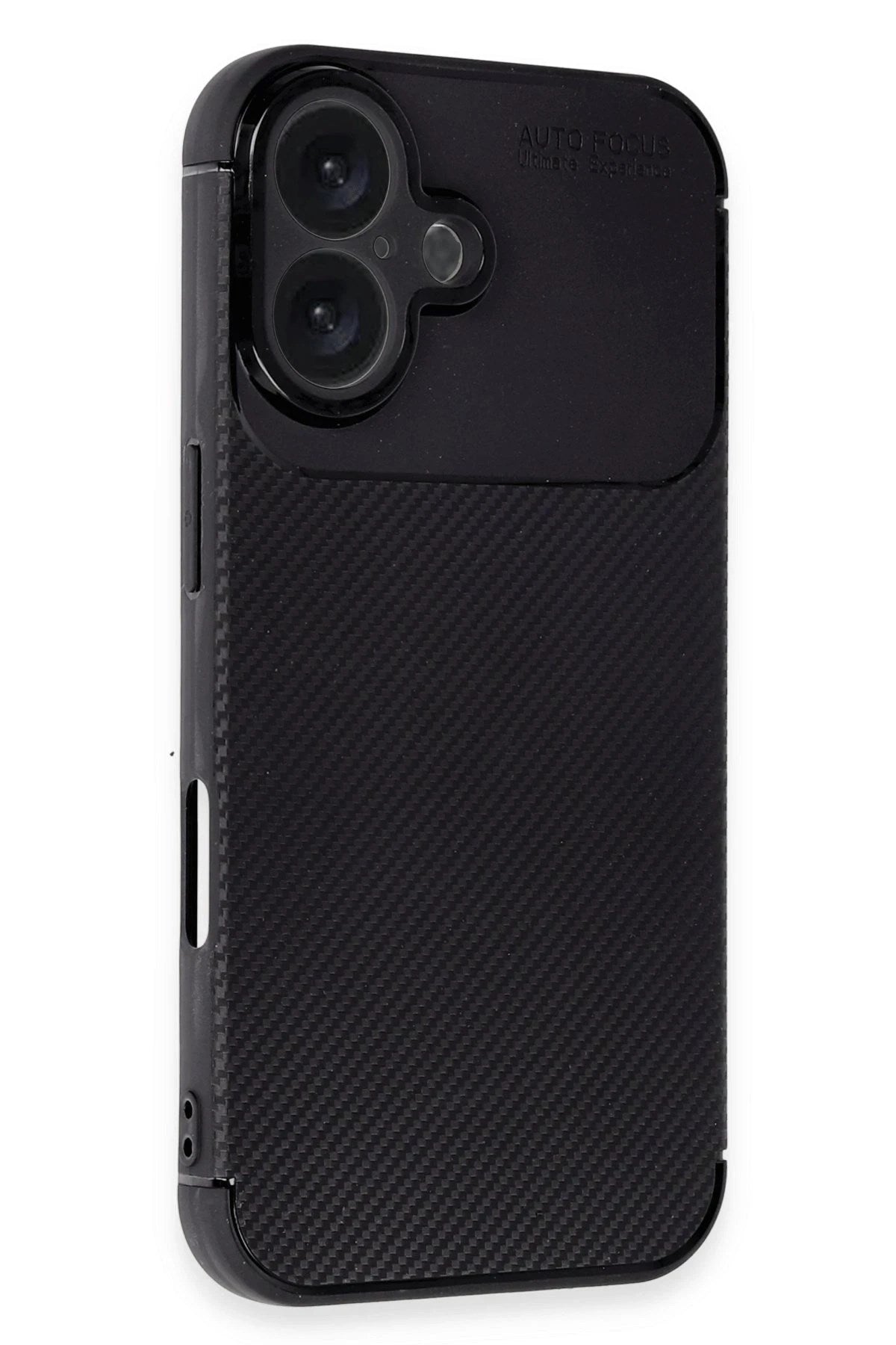 Mey İthalat® iPhone 16 Kılıf Auto Focus Karbon Kapak - Siyah