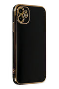 Mey İthalat® iPhone 12 Kılıf Volet Silikon - Siyah