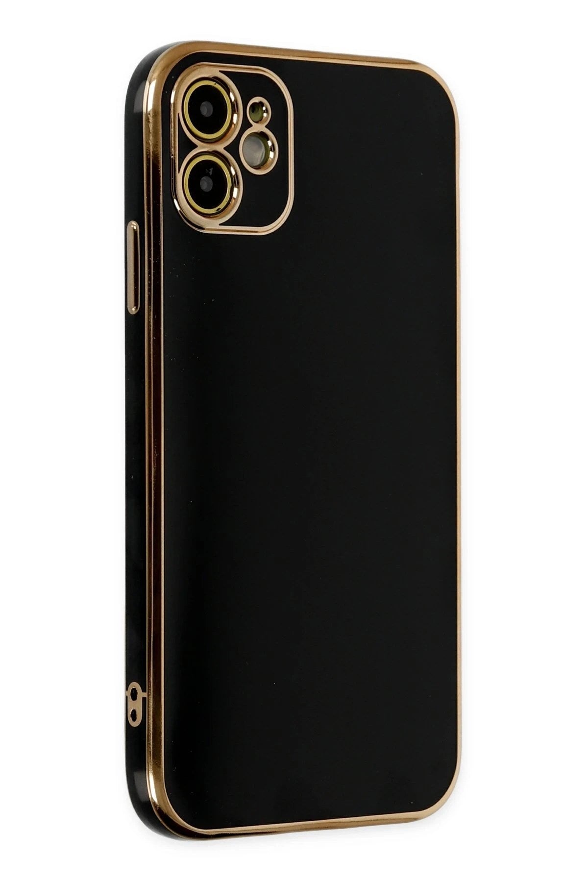 Mey İthalat® iPhone 12 Kılıf Volet Silikon - Siyah