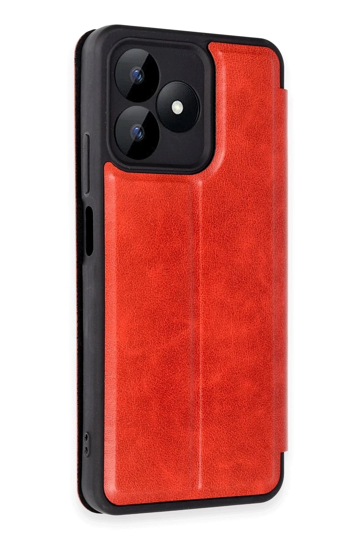 Mey İthalat® Realme Note 50 4G Kılıf Flip Cover - Kırmızı