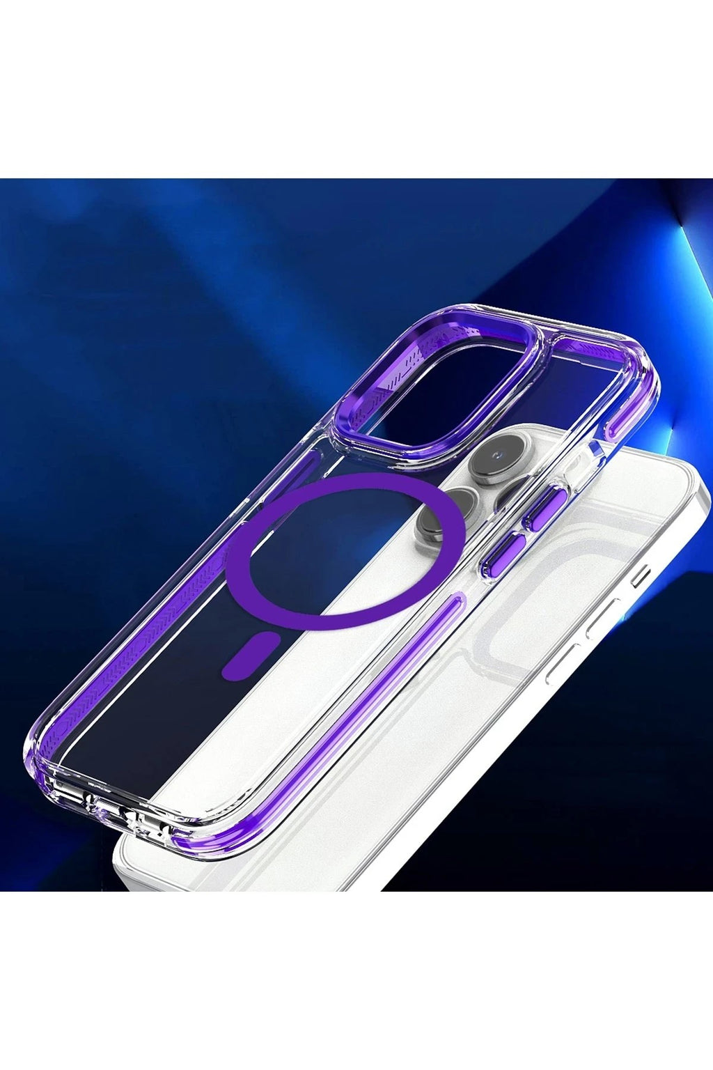 Mey İthalat® iPhone 15 Pro Max Bella Magsafe Kapak - Derin Mor