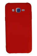 Mey İthalat® Samsung Galaxy J7 Kılıf Nano içi Kadife Silikon - Kırmızı