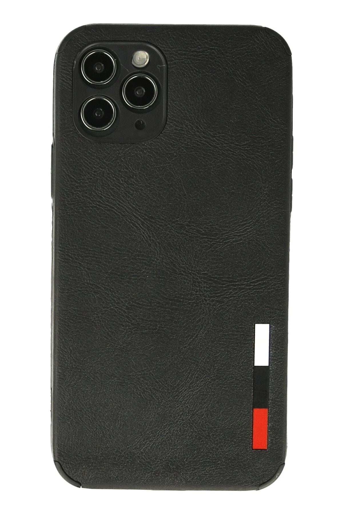 Mey İthalat® iPhone 11 Pro Max Kılıf Loop Deri Silikon - Siyah