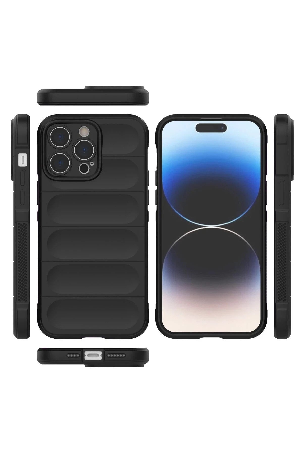 Mey İthalat® iPhone 14 Pro Kılıf Optimum Silikon - Siyah