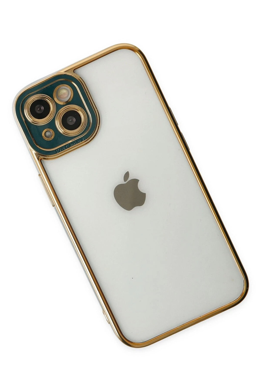 Mey İthalat® iPhone 14 Plus Kılıf Liva Lens Silikon - Yeşil