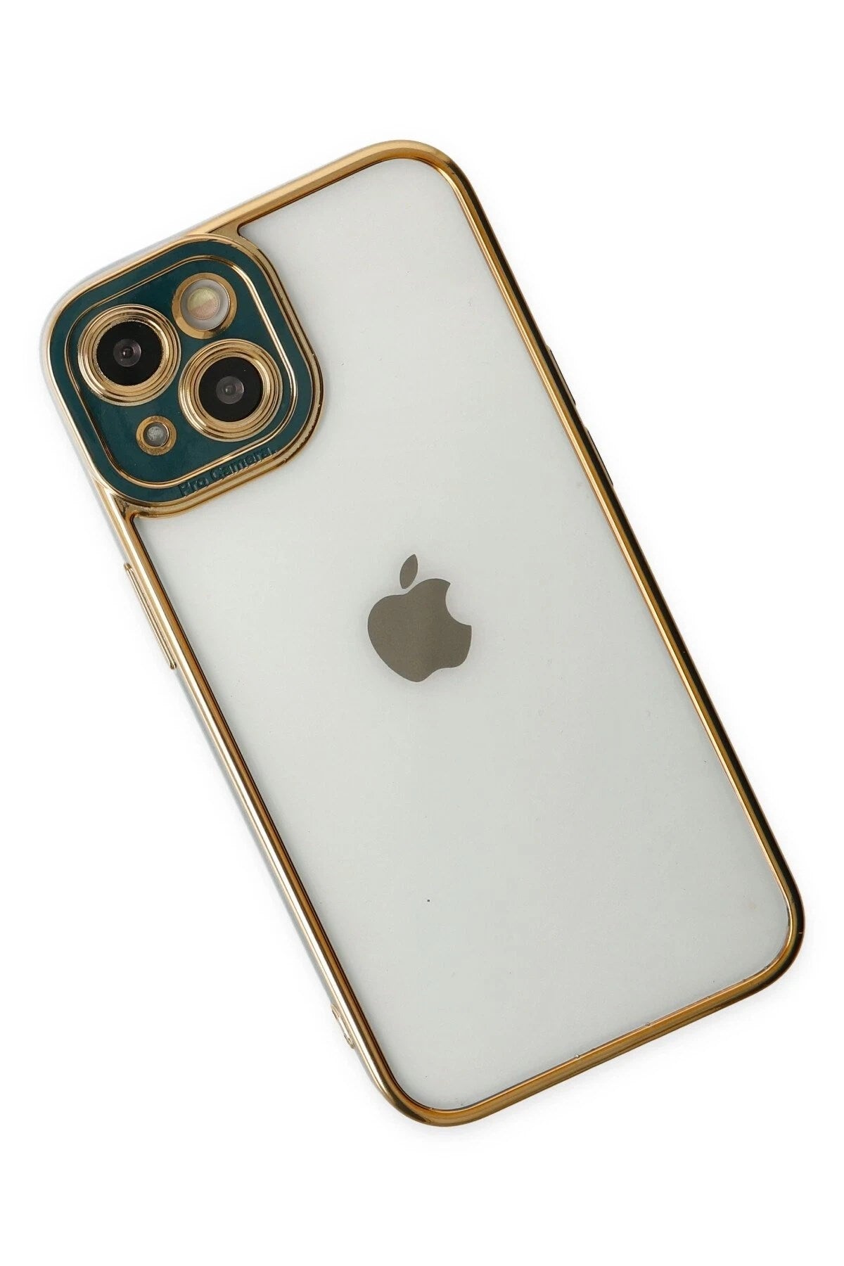 Mey İthalat® iPhone 14 Plus Kılıf Liva Lens Silikon - Yeşil