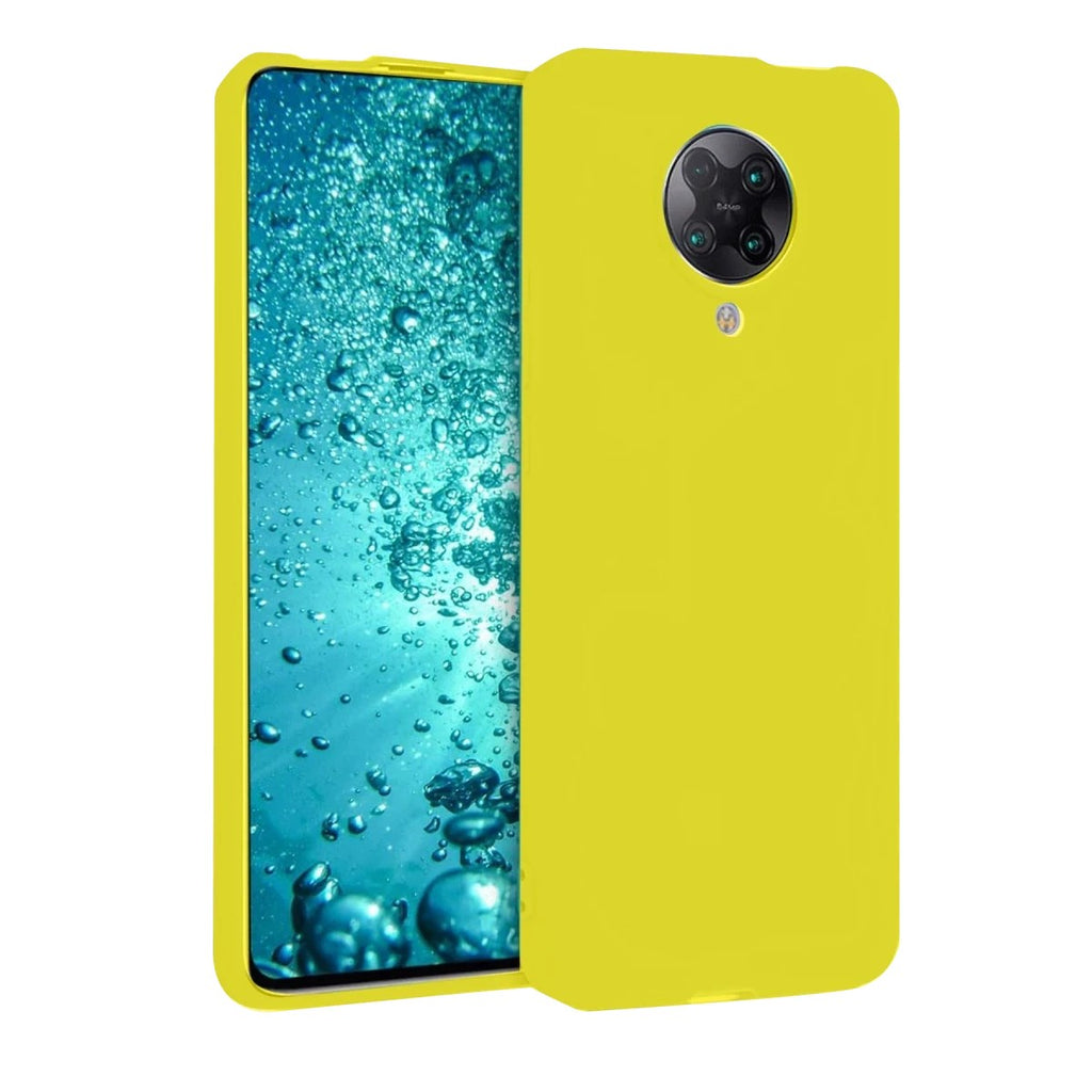 Mey İthalat® Redmi K30 Pro Kılıf Nano içi Kadife Silikon - Sarı