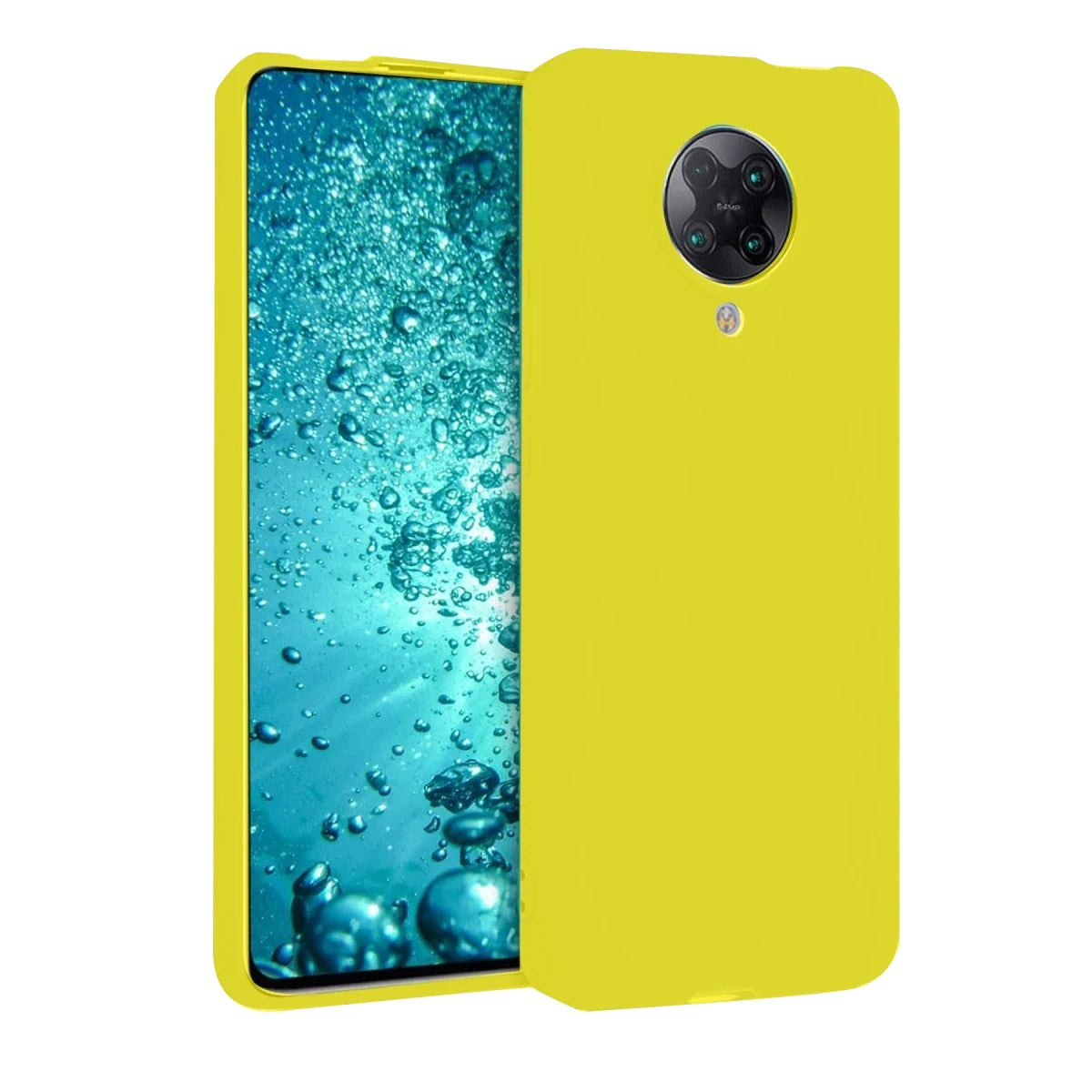 Mey İthalat® Redmi K30 Pro Kılıf Nano içi Kadife Silikon - Sarı