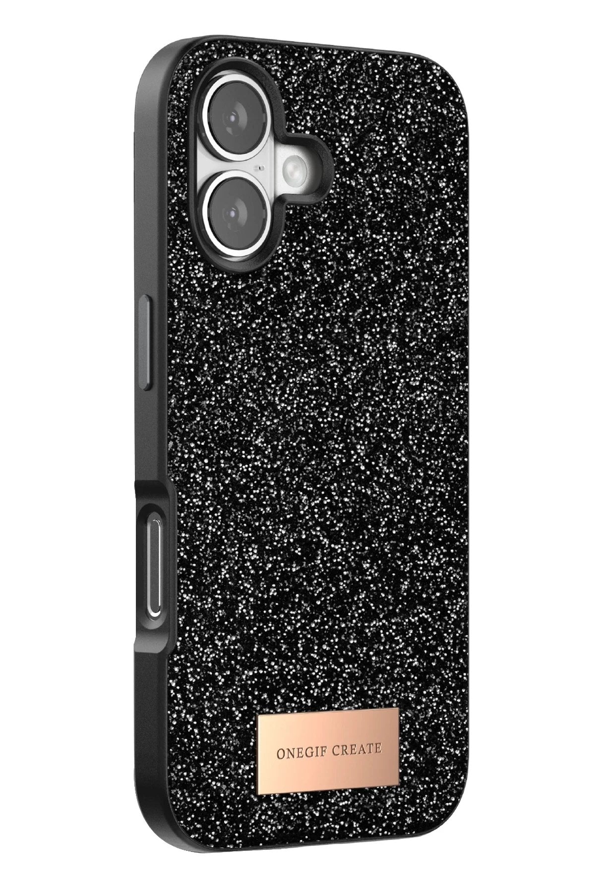 Mey İthalat® iPhone 17 Bright Simli Kapak - Siyah