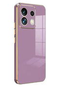 Mey İthalat® Poco M6 Pro 4G Kılıf Volet Silikon - Mor
