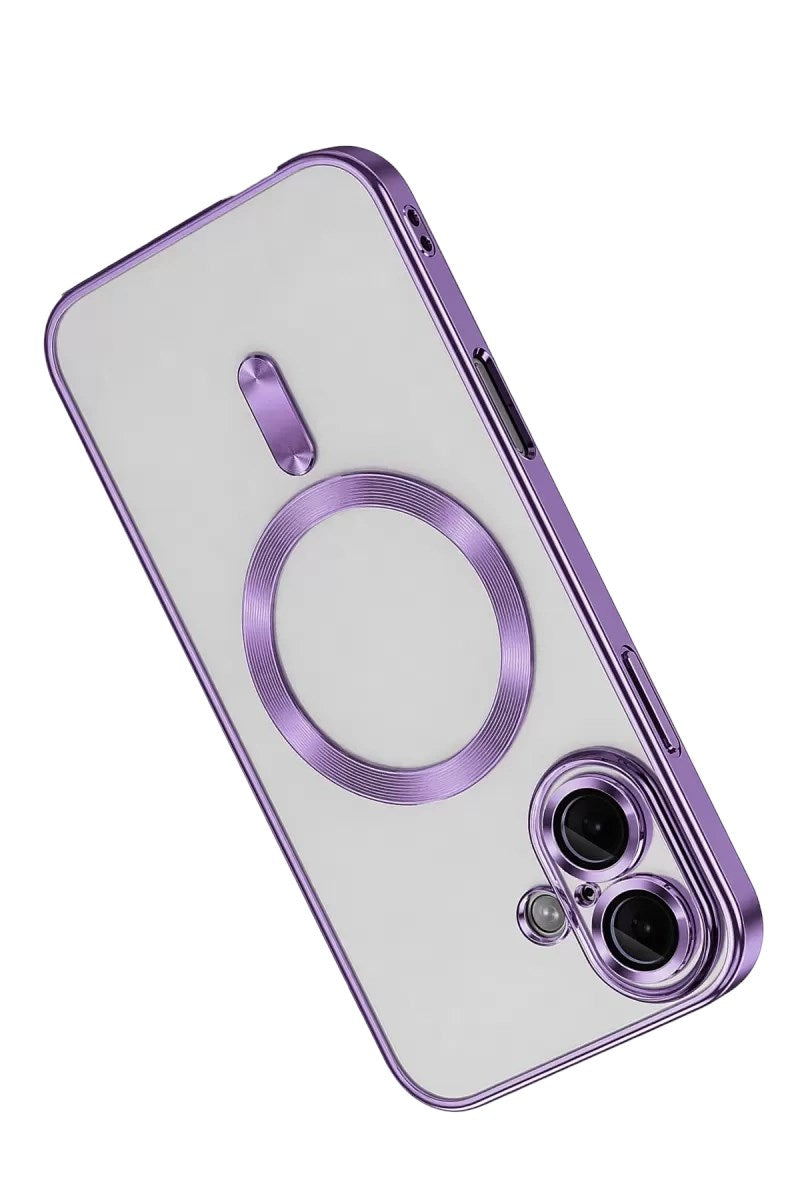 Mey İthalat® iPhone 16 Kılıf Kross Magneticsafe Kapak - Mor