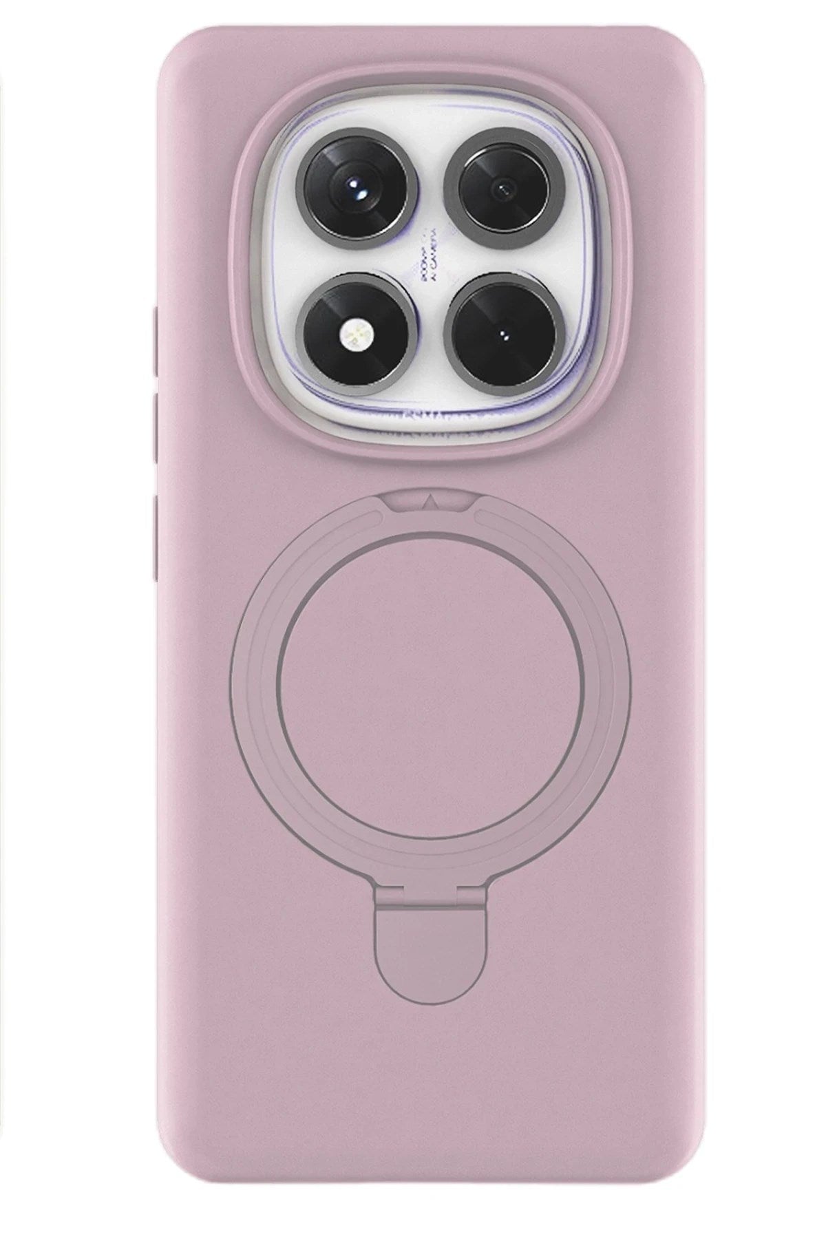 Mey İthalat® Redmi Note 14 Pro 4G Regal Magsafe Standlı Kapak - Açık Pembe
