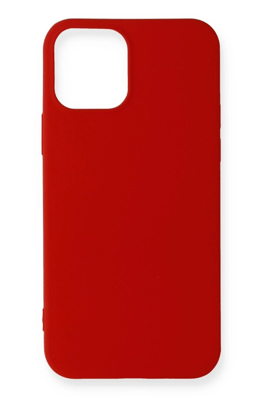 Mey İthalat® iPhone 12 Mini Kılıf First Silikon - Koyu Kırmızı