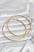 Mey İthalat® 316L Çelik Gold Renk 80 mm Kadın Halka Küpe