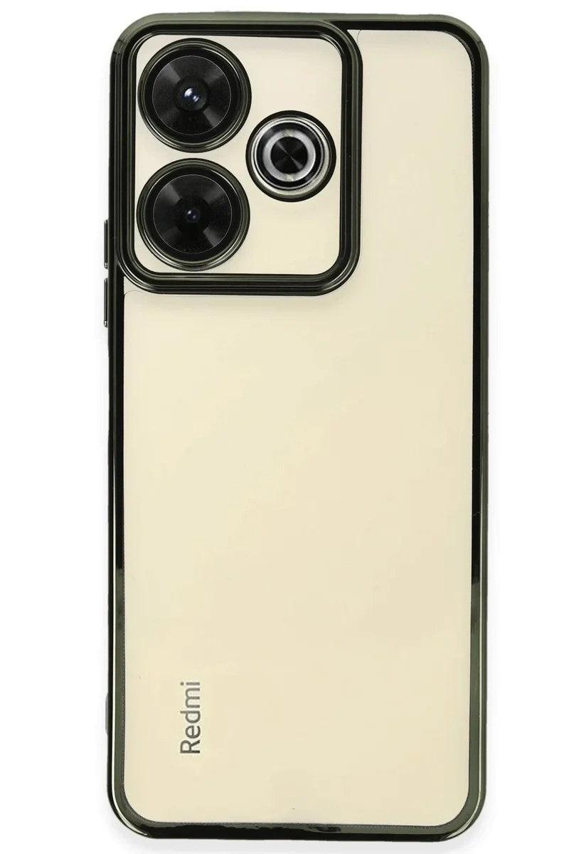 Mey İthalat® Redmi 13 4G Kılıf Lensli Silikon - Yeşil