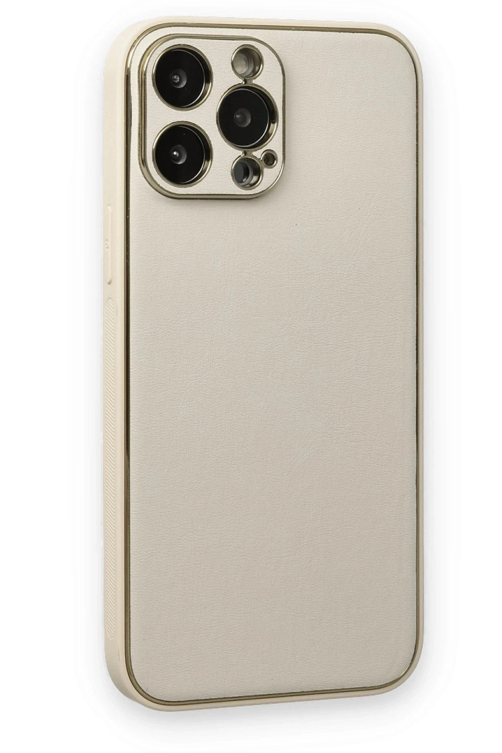 Mey İthalat® iPhone 13 Pro Kılıf Coco Deri Silikon Kapak - Beyaz