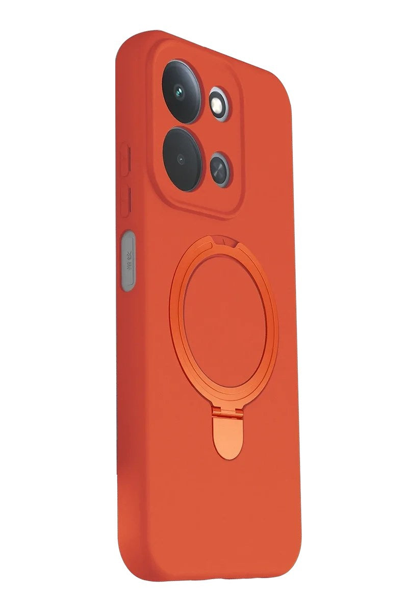 Mey İthalat® Redmi 15C 4G Regal Magsafe Standlı Kapak - Turuncu