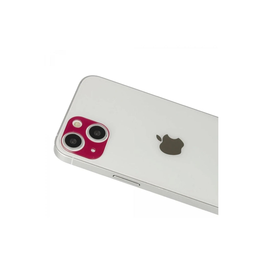 Mey İthalat® iPhone 13 Rainbow Kamera Lens Koruma Cam - Koyu Kırmızı