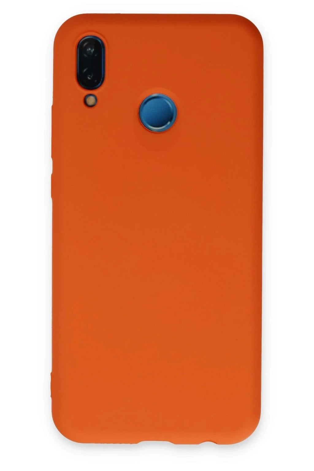Mey İthalat® Huawei P20 Lite Kılıf Nano içi Kadife Silikon - Turuncu