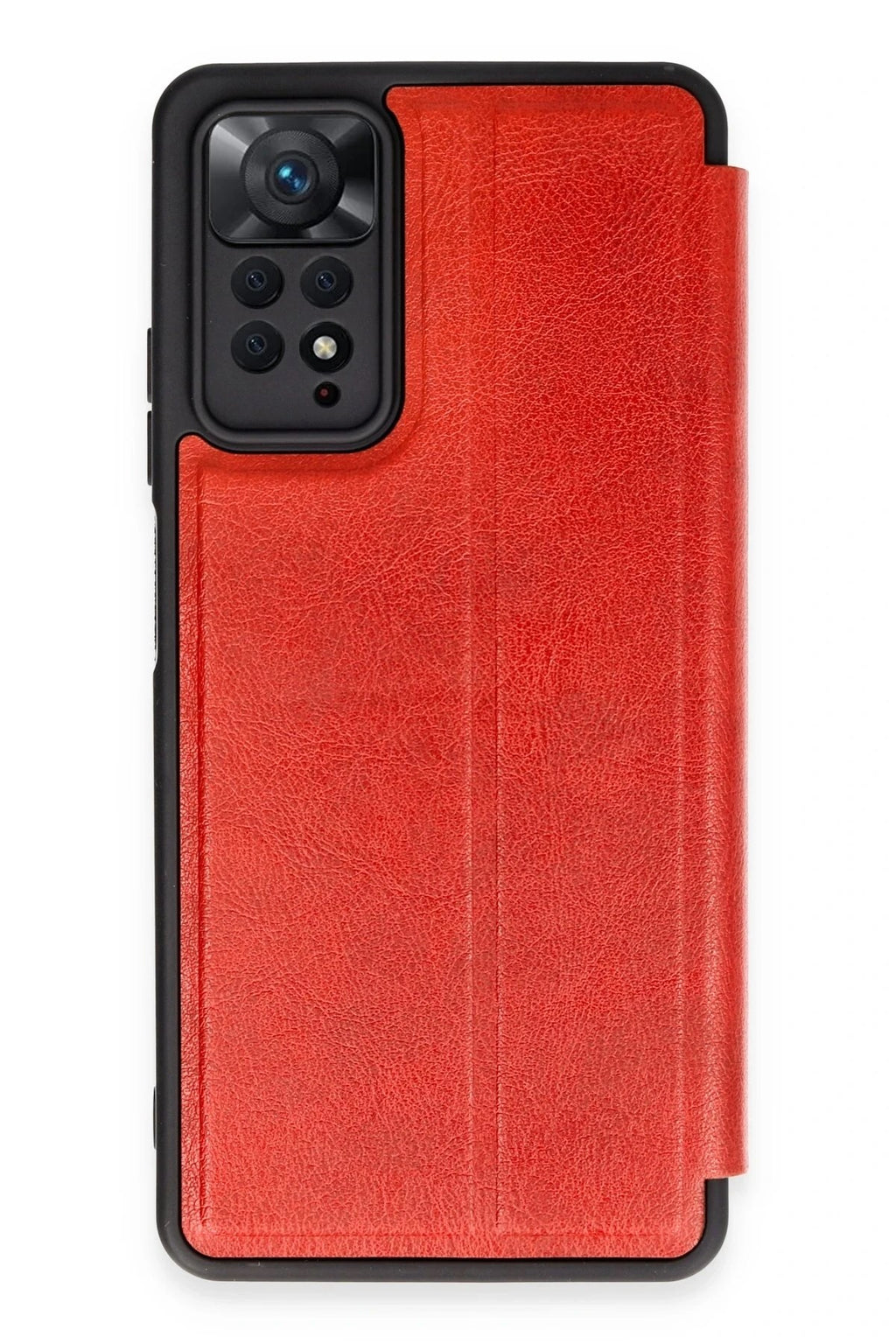Mey İthalat® Redmi Note 12 Pro 4G Kılıf Flip Cover - Kırmızı