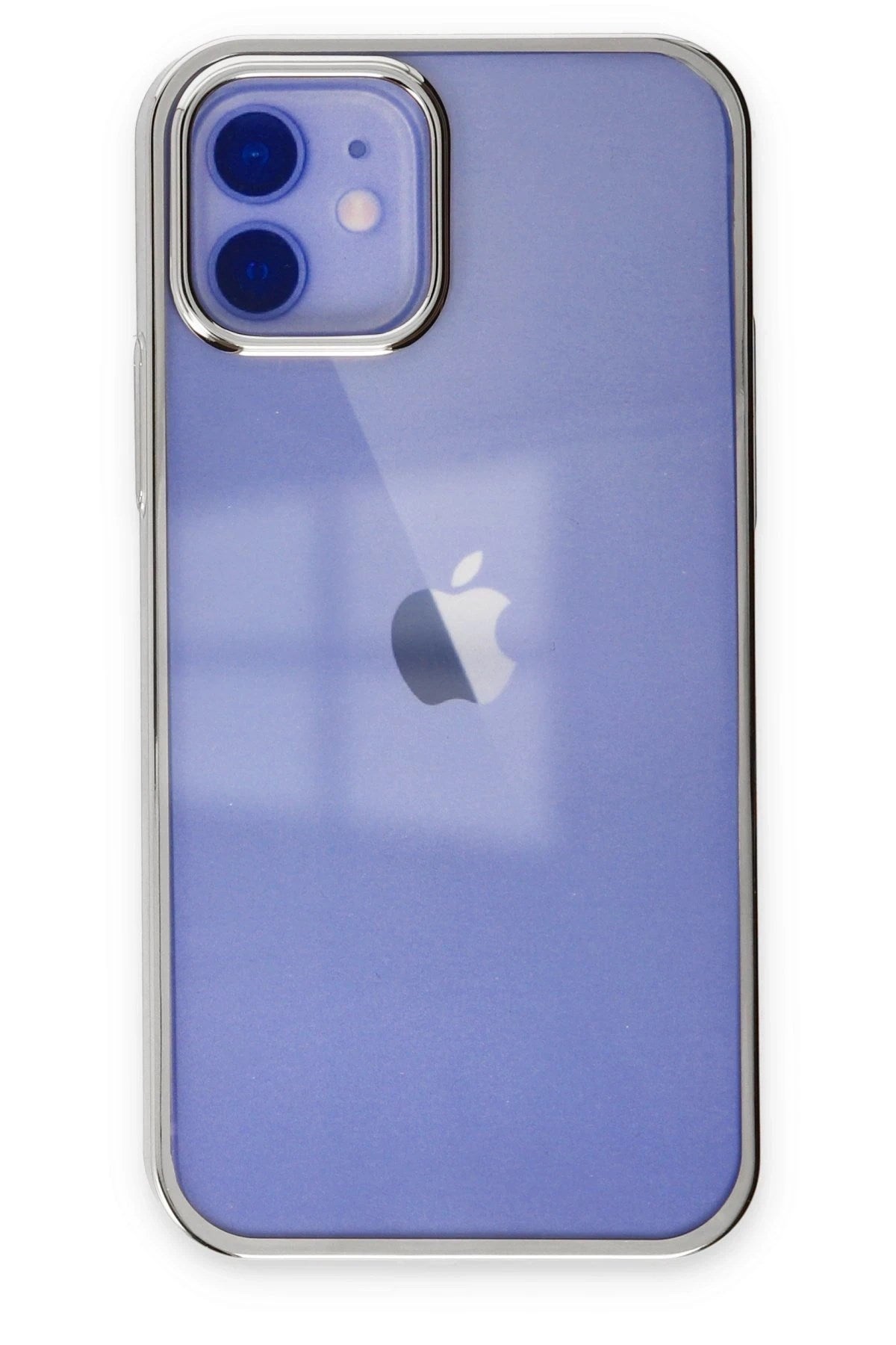 Mey İthalat® iPhone 12 Kılıf Element Silikon - Gümüş