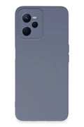 Mey İthalat® Realme C35 Kılıf Nano içi Kadife Silikon - Gri
