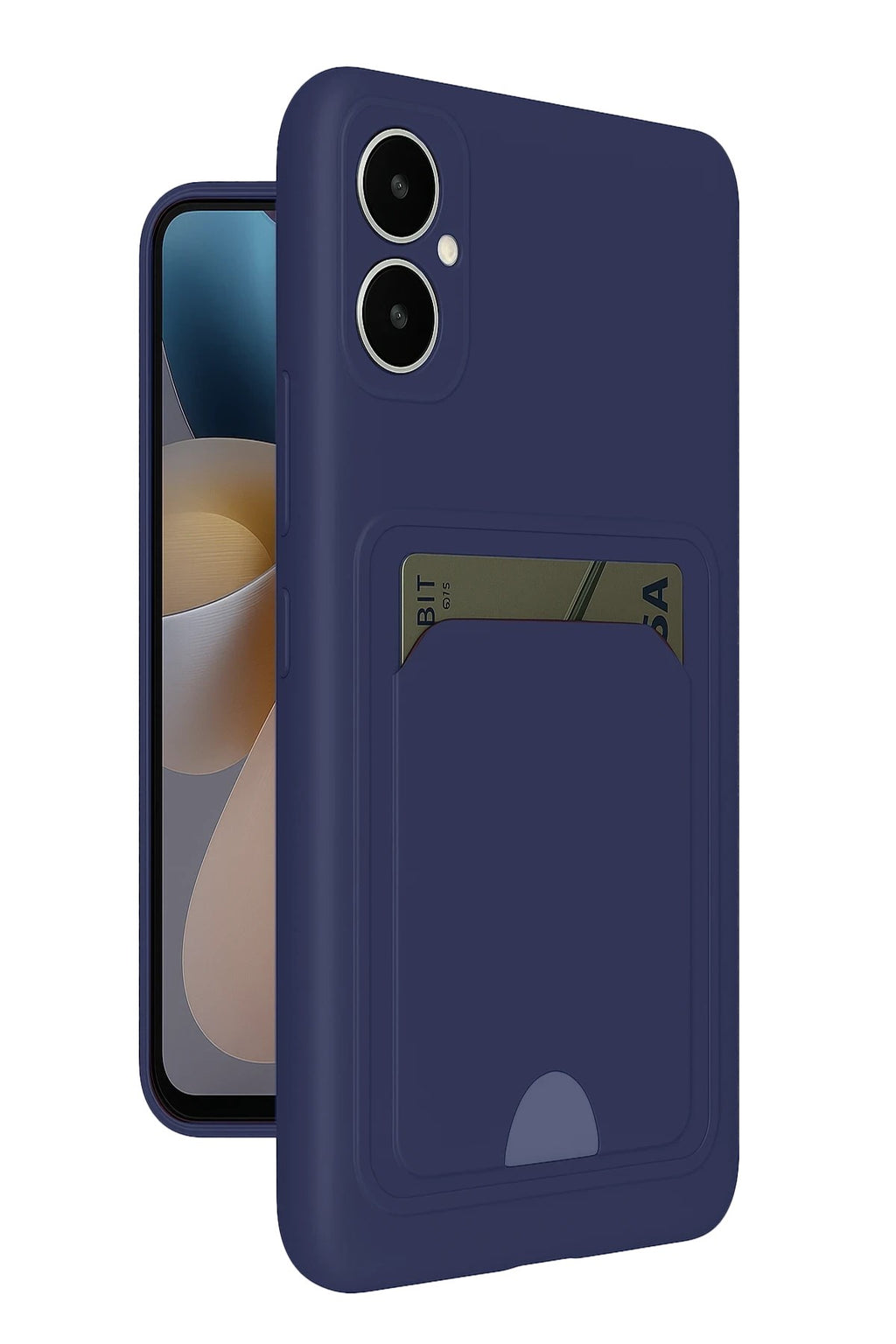 Mey İthalat® Samsung Galaxy A05 Kelvin Kartvizitli Silikon - Lacivert
