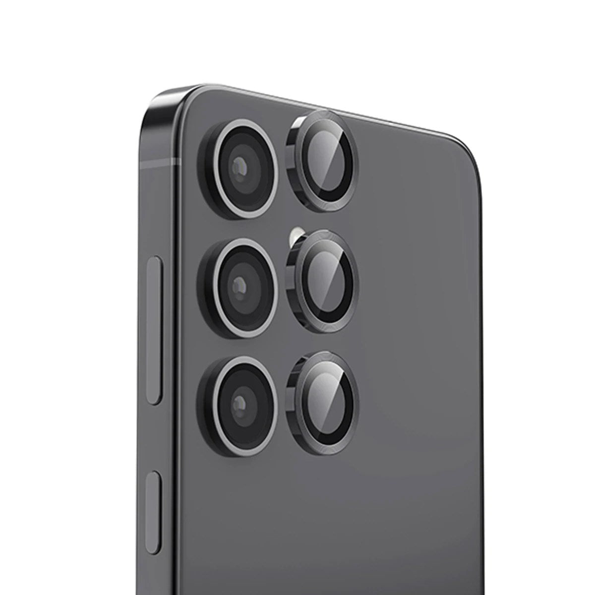Mey İthalat® Samsung Galaxy S24 FE Raze Metal Kamera Lens - Siyah
