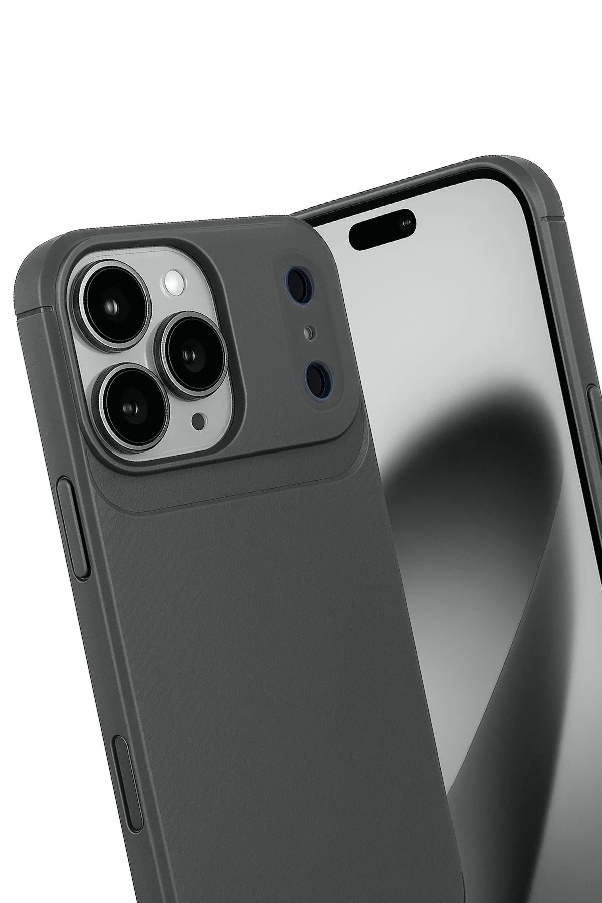 Mey İthalat® iPhone 17 Pro Max Auto Focus Karbon Kapak - Gri