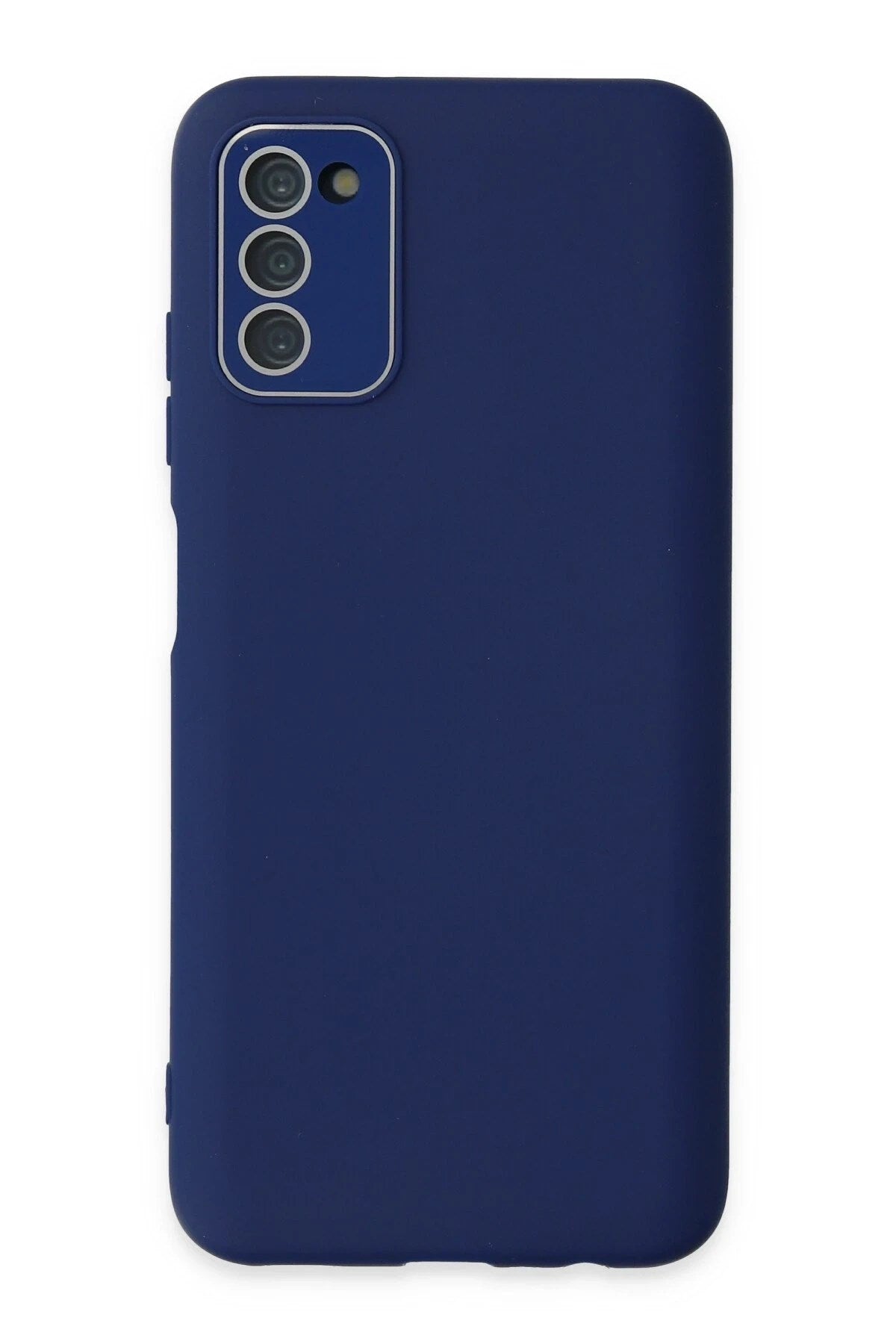 Mey İthalat® Samsung Galaxy A03S Kılıf Lansman Glass Kapak - Sky Blue