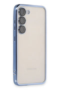 Mey İthalat® Samsung Galaxy S23 Kılıf Lensli Silikon - Açık Mavi