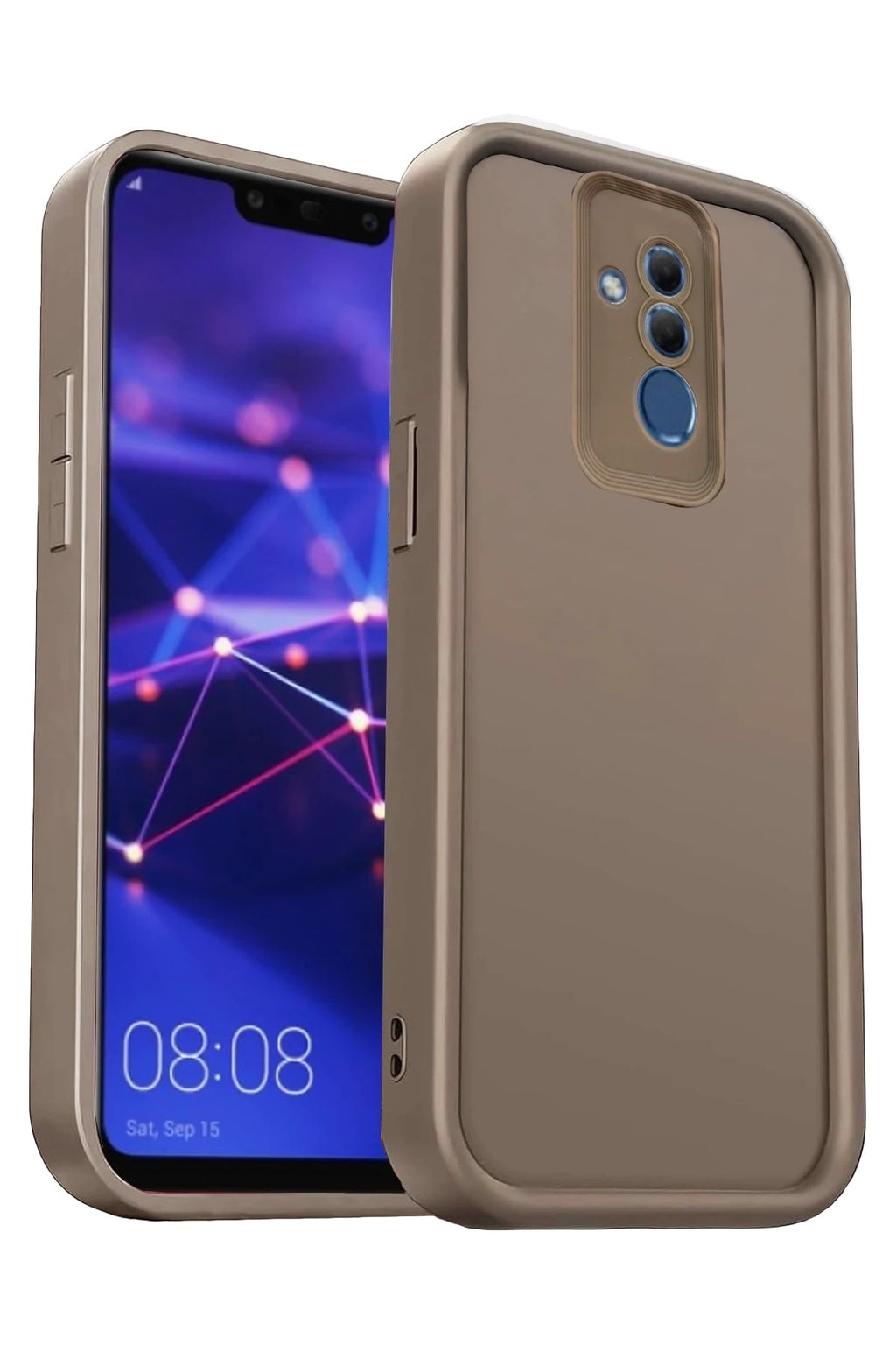 Mey İthalat® Huawei Mate 20 Lite Kılıf Viera Silikon - Kahverengi