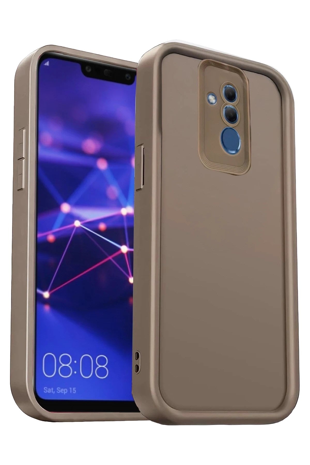 Mey İthalat® Huawei Mate 20 Lite Kılıf Viera Silikon - Kahverengi
