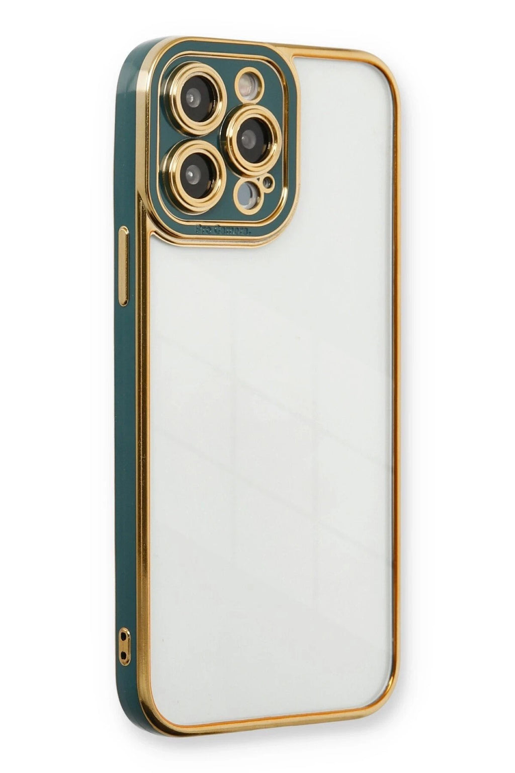 Mey İthalat® iPhone 14 Pro Kılıf Liva Lens Silikon - Yeşil