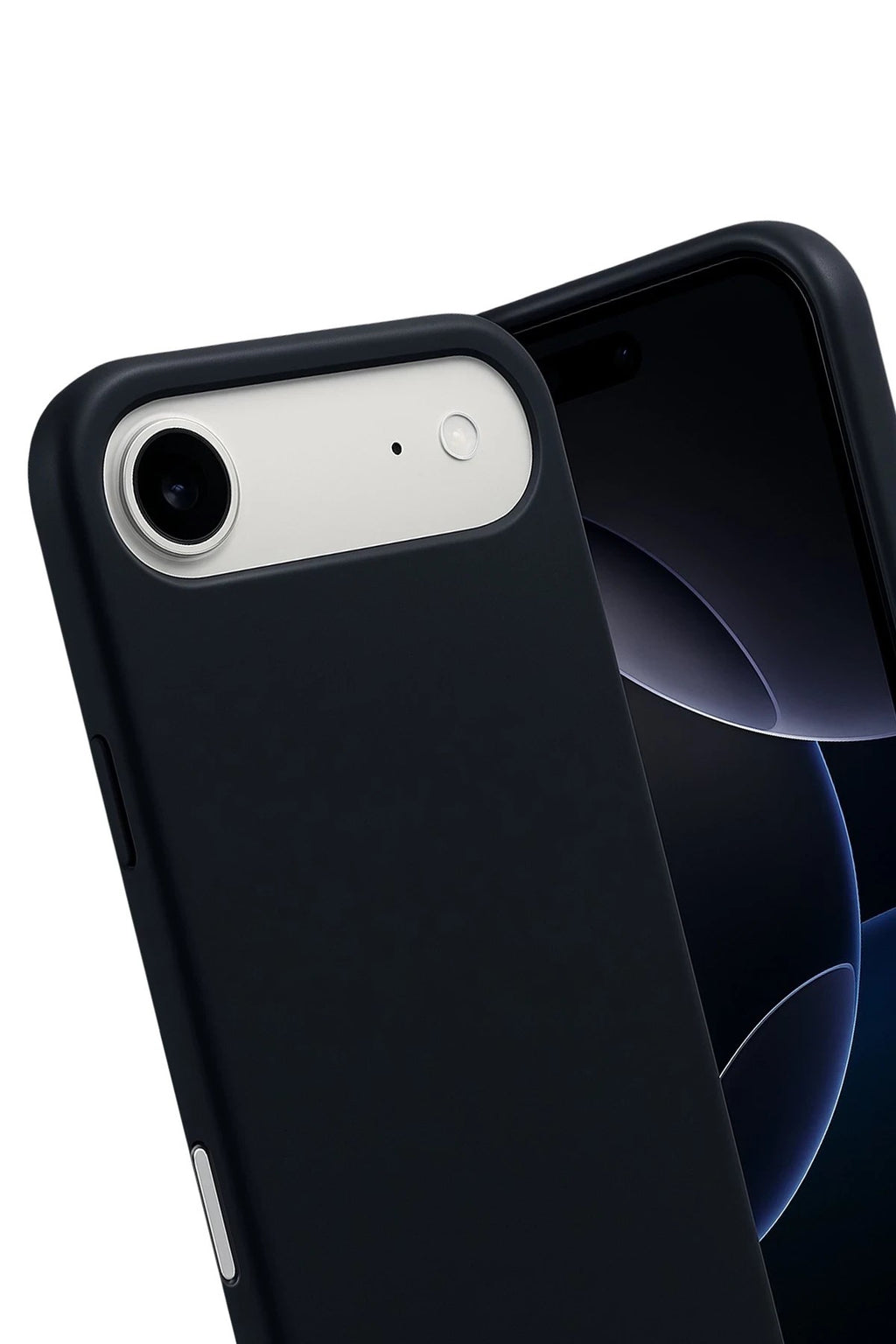 Mey İthalat® iPhone 17 Air Nano içi Kadife Silikon - Siyah