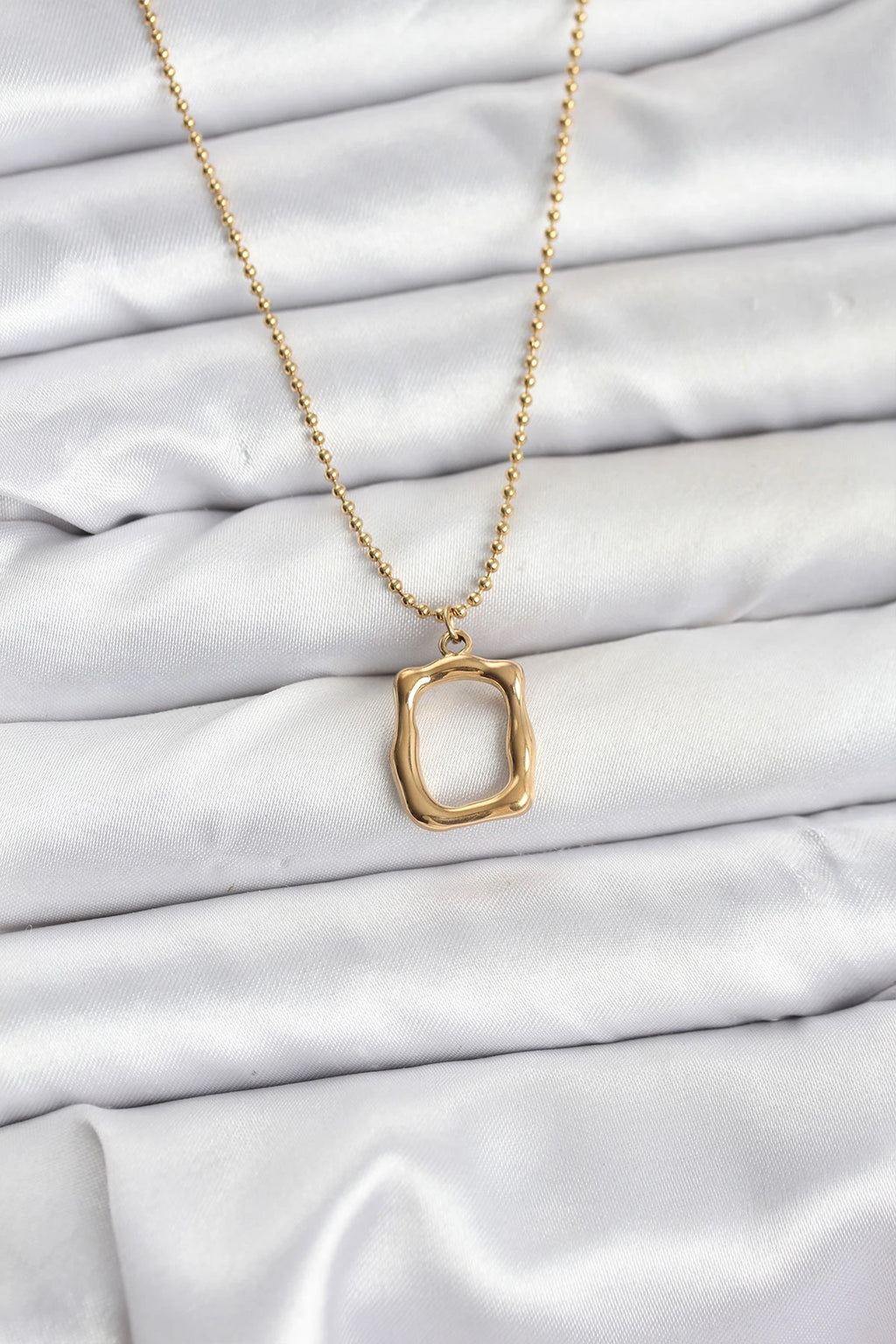 Mey İthalat® 316L Çelik Zincir Gold Renk Model Kadın Kolye