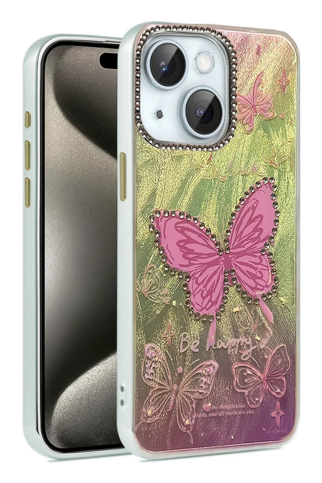 Mey İthalat® iPhone 14 Kılıf Blade Aynalı Desenli Kapak - Desen 5