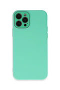 Mey İthalat® iPhone 12 Pro Max Kılıf Lansman Glass Kapak - Turkuaz