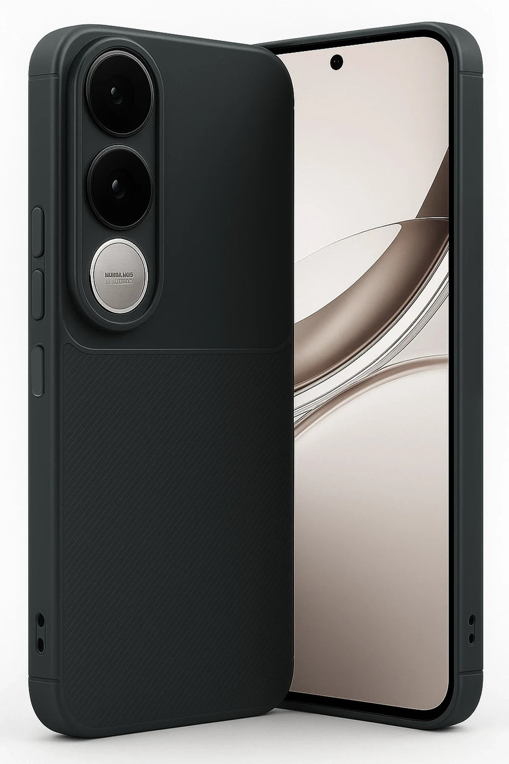 Mey İthalat® Vivo V50 Lite 4G Auto Focus Karbon Kapak - Siyah