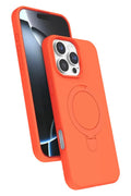 Mey İthalat® iPhone 16 Pro Max Regal Magsafe Standlı Kapak - Turuncu