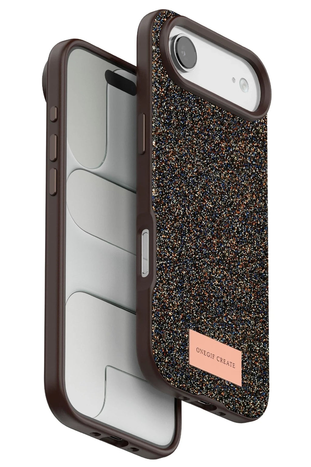 Mey İthalat® iPhone 17 Air Bright Simli Kapak - Gold