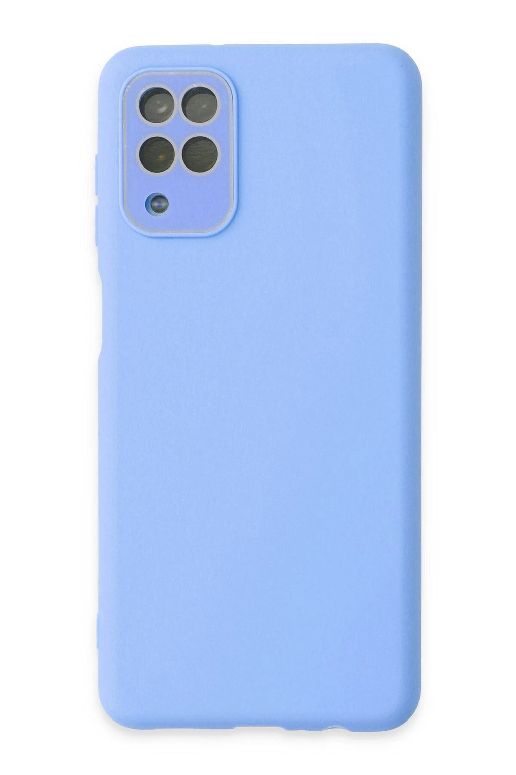 Mey İthalat® Samsung Galaxy A22 Kılıf Lansman Glass Kapak - Mavi