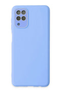 Mey İthalat® Samsung Galaxy A22 Kılıf Lansman Glass Kapak - Mavi