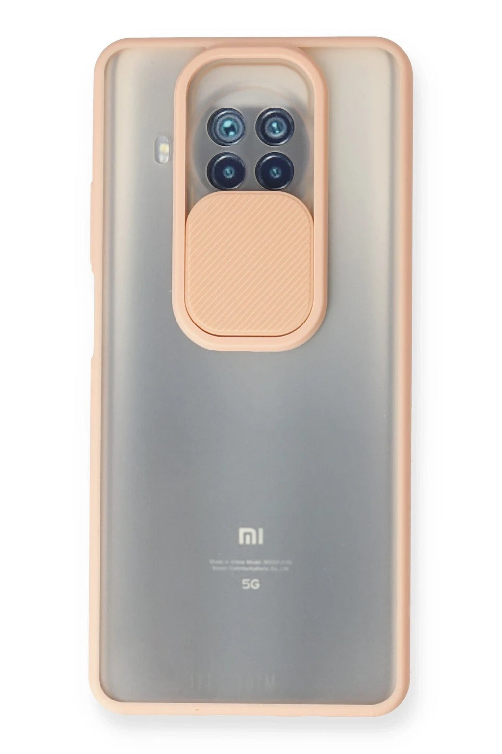 Mey İthalat® Mi 10T Lite Kılıf Palm Buzlu Kamera Sürgülü Silikon - Pembe