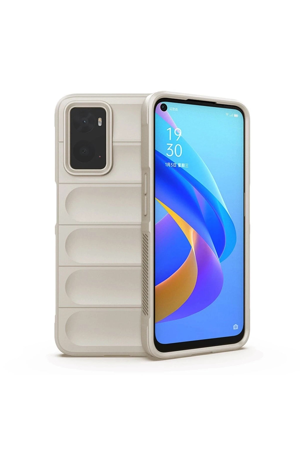 Mey İthalat® Realme 9i 4G Kılıf Optimum Silikon - Krem
