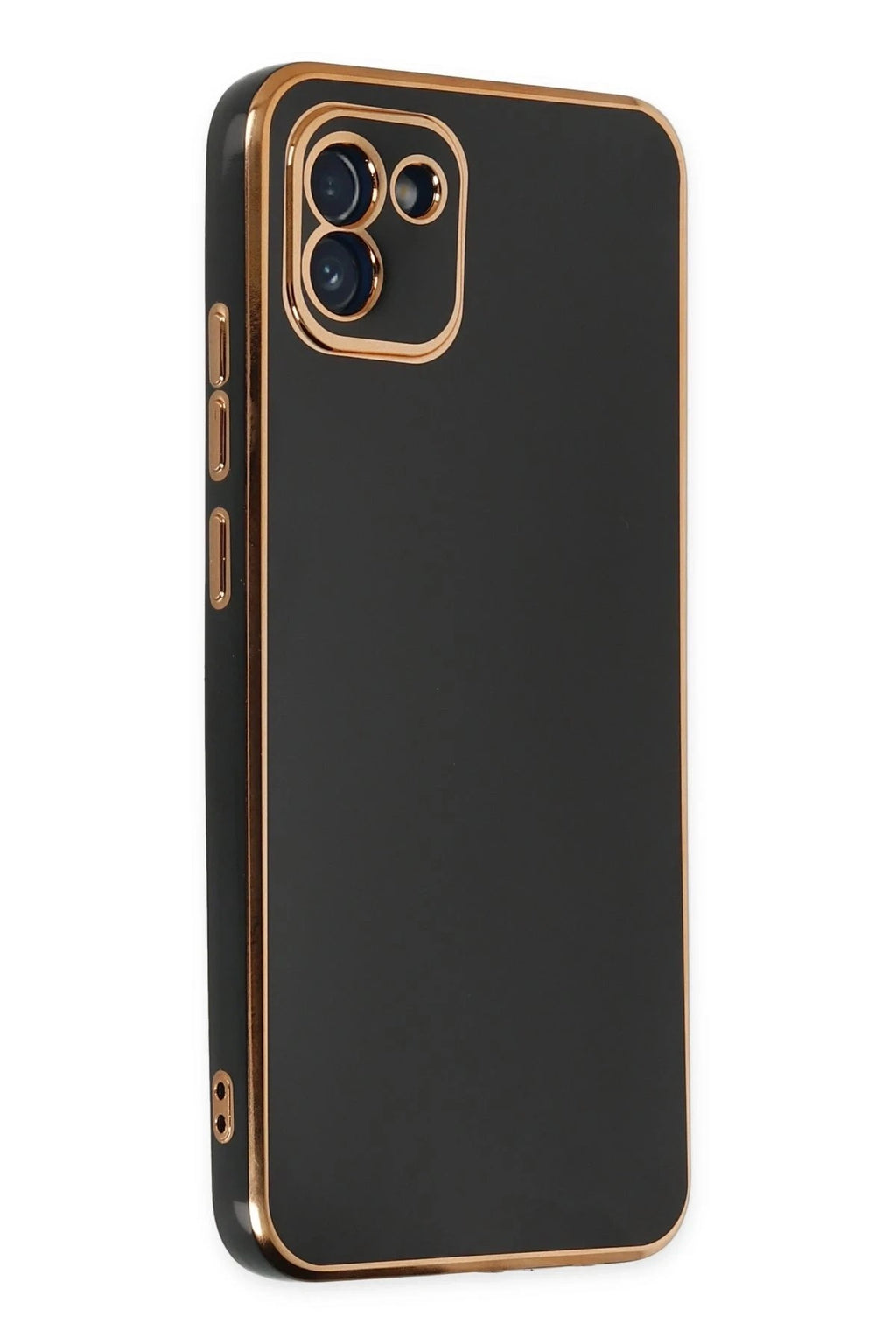 Mey İthalat® Samsung Galaxy A03 Kılıf Volet Silikon - Siyah