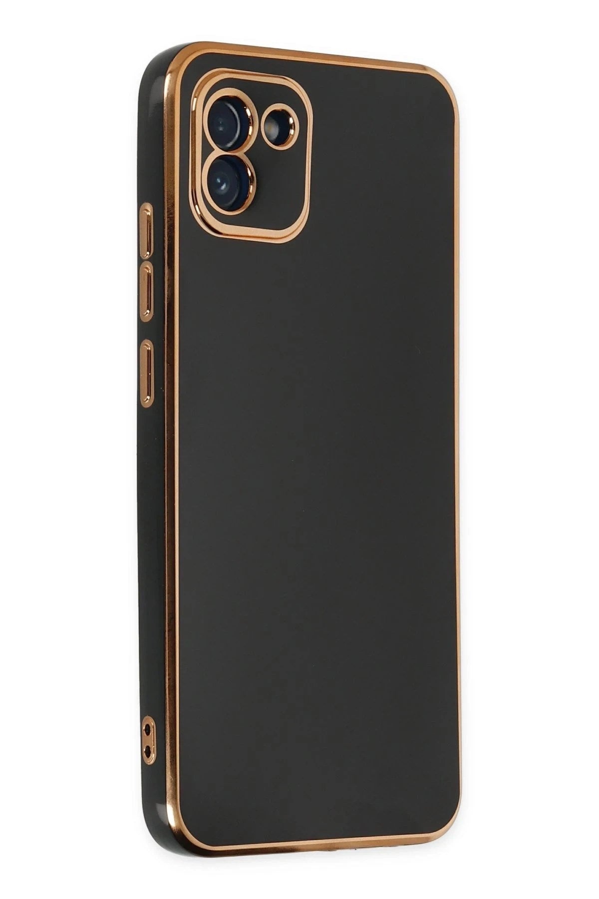 Mey İthalat® Samsung Galaxy A03 Kılıf Volet Silikon - Siyah