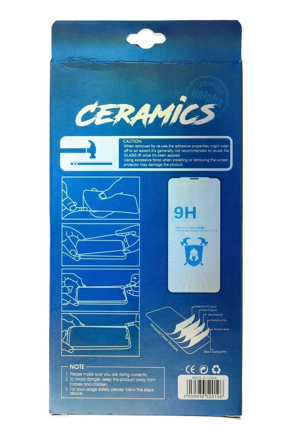Mey İthalat® iPhone 11 Pro Max 34D Izgaralı Cam