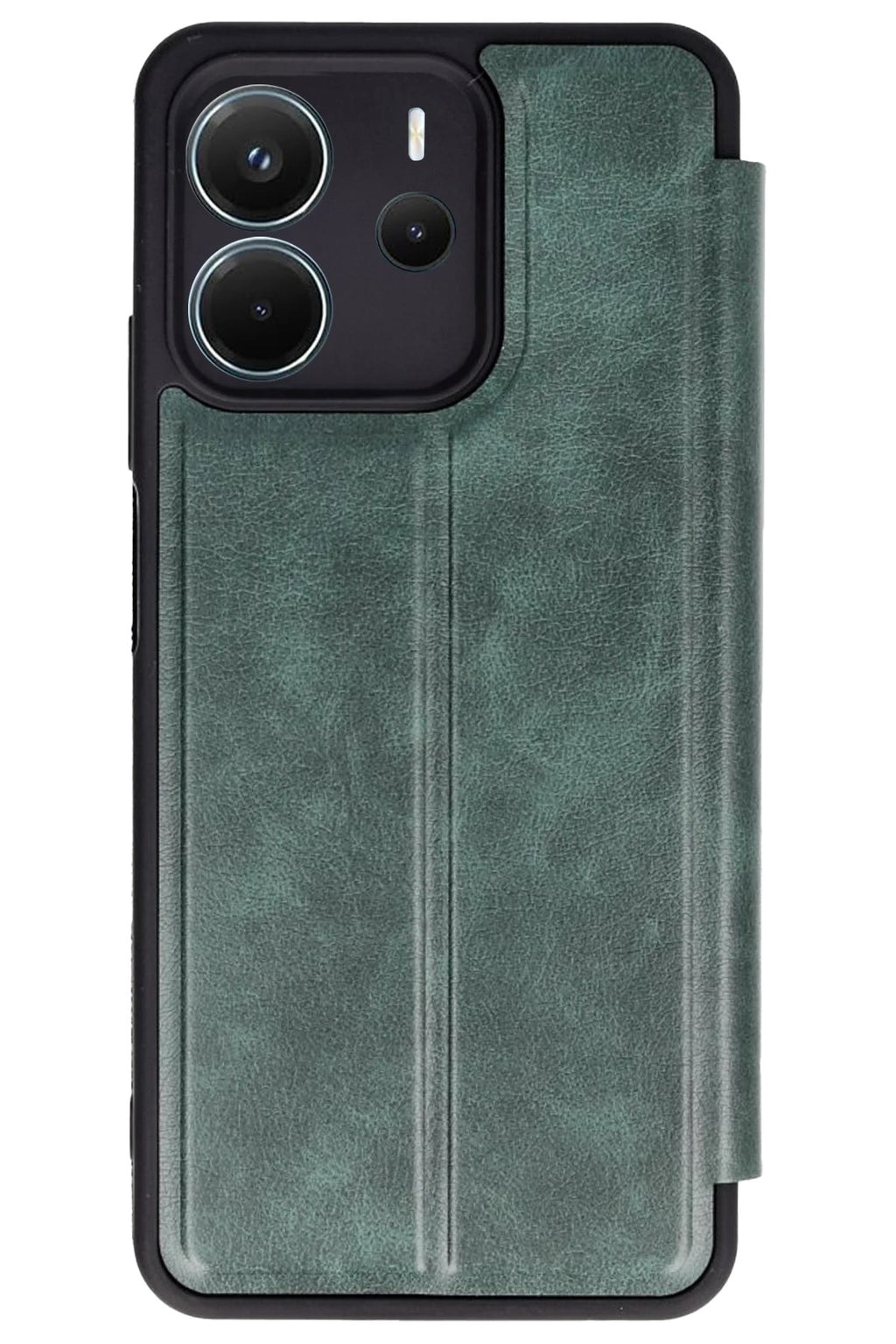 Mey İthalat® Redmi Note 14 4G Kılıf Flip Cover - Koyu Yeşil